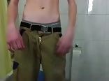 Skinny Boy Bathroom Wank