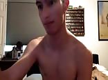 cumming all over his bedroom floor - More @ Boycams.ca