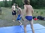 Outdoor wrestling Boys