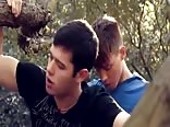 Cute boys suck & fuck in the woods