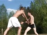 Outdoor wrestling boys 3