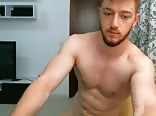 Hot romanian guy masturbating on webcam