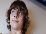 Hot beauty boy wank and cum