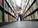 Friends cum in the library 