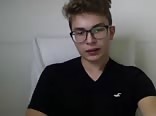 Cutie with glasses and a nice cock