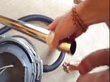 Vacuum Cleaner Sucks The Cum