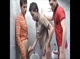 Toilet Fun For Three Twinks