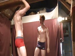 wrestlematch after school in the attick