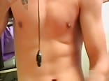 Mike's cute boy cum on a mirror 1471