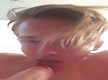 blonde self suck