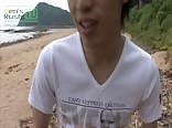 Asian Teen Masturbates By The Beach