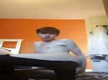 Teen boy shows his ass