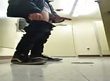 bud cumming in public toilet
