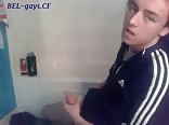 Young Teenage jerking big cock 