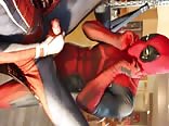 CA Deadpool creampies Twink Spidey and eats his load