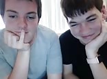 Cousins amateur playing around on webcam boy porn