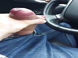 Cumming in the car porn