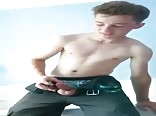 Cute Teen Whacks Off & Eats It, twink