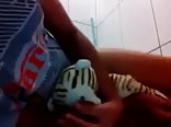 Teen humping his toy