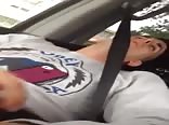 Finger the boy porn in the car till he cum