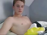 Hot Porn Twink wanks in bed 