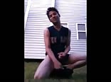 Twink boy porn getting some fresh air