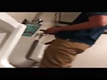 Young Guy Urinal Spy