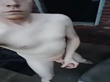 jerking off outside gay twink porn