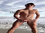 Sexy Twink Leaves Deposit On Beach - handjob