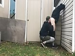 Teens gay young boys porn bumming in the back yard