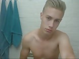 Blonde Teen solo gay tube show