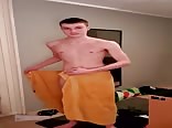 Towel boys porn shows dick on gay tube
