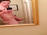 Muscle teen gay porn jock cums in sink