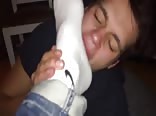 Sniffing his socks fetish boys porn