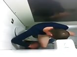 Restroom stall gloryhole gay teen porn