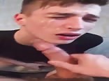 AA Vid - Gay porn Twink Gets a Face Full of Cum