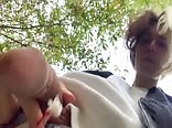 Cute Teen Wank & Pee Outdoor Boys Porn