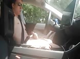 Jerking Hands Free in a Tesla Boys Porn
