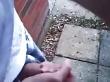 Teen wanks outside boys porn