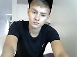 Russian twink cums on his shirt gay teen porn