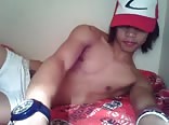 Cute Asian boy porn cums on webcam