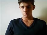 College twink porn shows his ass and cock in dorm room