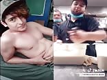 Handosome Tik Tok boy simulating handjob funny