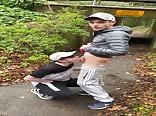 Teen Boys Porn Blowjob & Deep Throating in Public