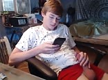 Cute Ginger Web-Cams His Jack Off & Cum Porn