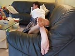 Watching TV Barefooted