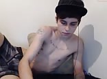 Tattoo Twink Boy Porn Jerks Off