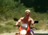 Big Curved Cock jacked on a motorcycle boys porn