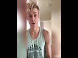 Blond Twink Cums In His Toy Porn