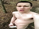 Jesse jerking off in the woods boys porn